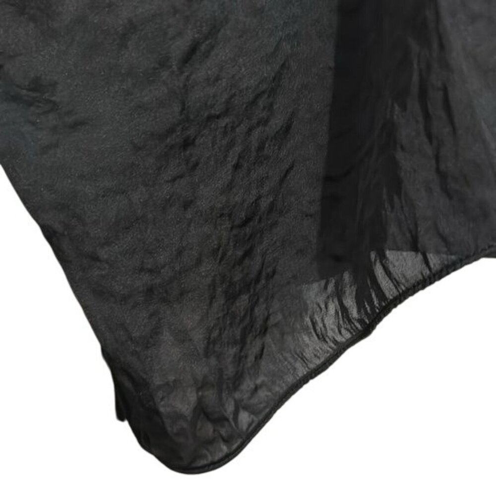 Michael Kors Black Oversized Batwing Top W/ Drawstring Sleeves M - Picture 7 of 10